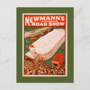 Newmanns Berömd Magic Road Tält Show Poster Vykort