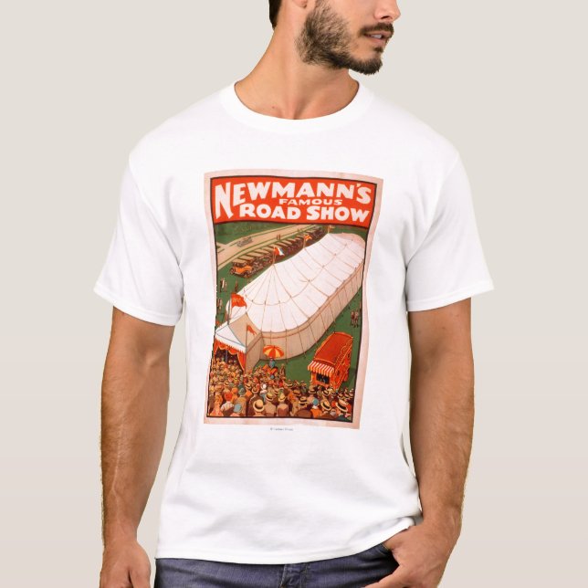 Newmanns berömd magisk affisch för Show för Tee Shirt (Framsida)