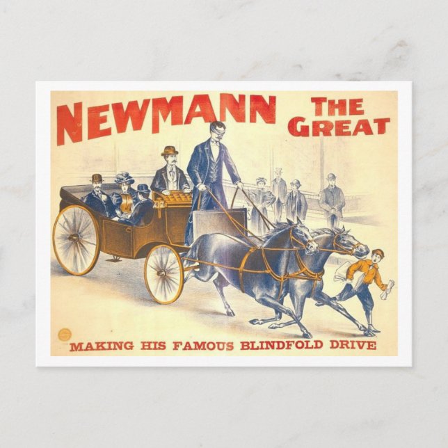 Newmanns Underbara Blindfold Drive Poster Vykort (Framsida)