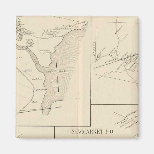 Newmarket, Rockingham Co Magnet (Framsidan)