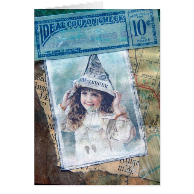 Newpaper Hat Hälsningskort (Framsidan)