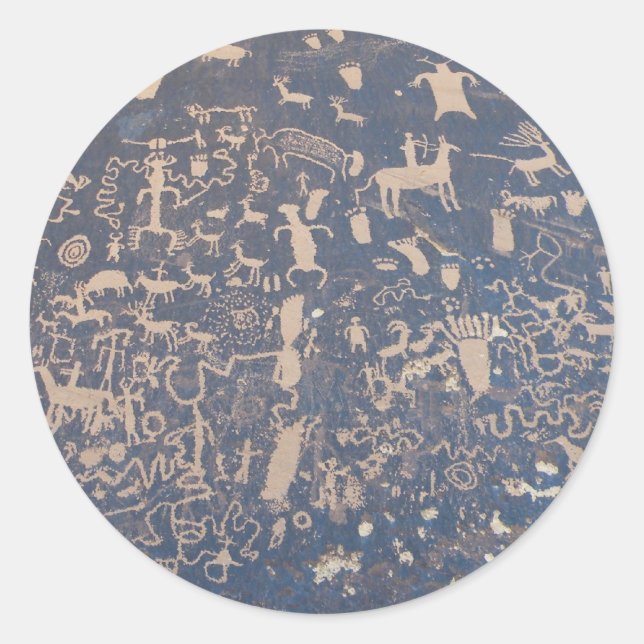 Newpaper Sten Runt Klistermärke (Framsida)