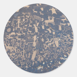 Newpaper Sten Runt Klistermärke