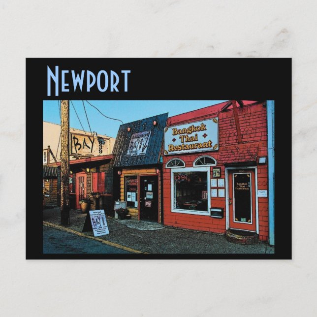 Newport Bayfront Postcard Vykort (Framsida)