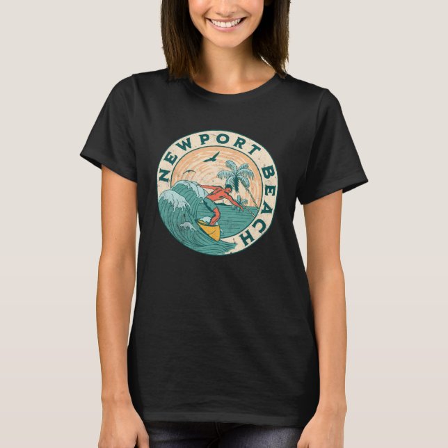 Newport Beach 1 T Shirt (Framsida)