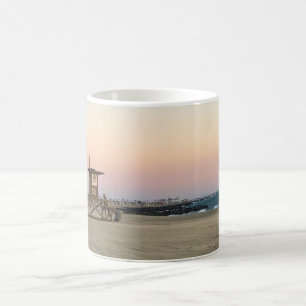 Newport Beach at Sunset, California Kaffemugg