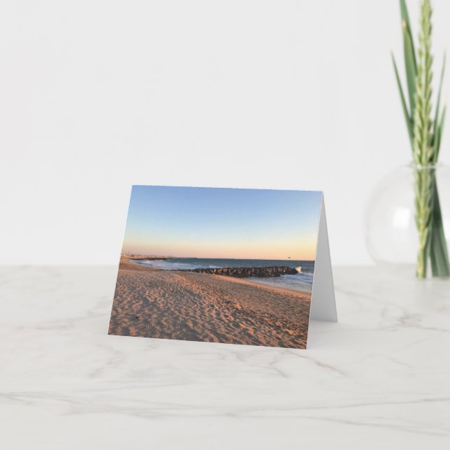 Newport Beach at Sunset, California Tack Kort (Framsida)