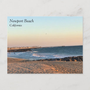 Newport Beach at Sunset, California Vykort