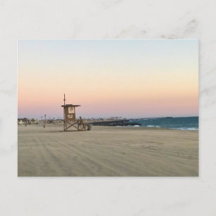 Newport Beach at Sunset, California Vykort