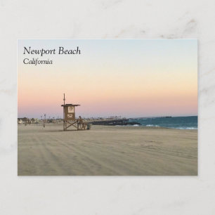 Newport Beach at Sunset, California Vykort