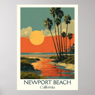 Newport Beach California Art Skriv ut Upscale Ku Poster