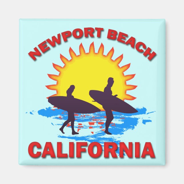 NEWPORT BEACH CALIFORNIA MAGNET (Framsidan)