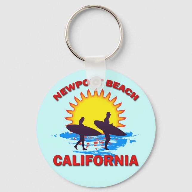 NEWPORT BEACH CALIFORNIA NYCKELRING (Framsida)