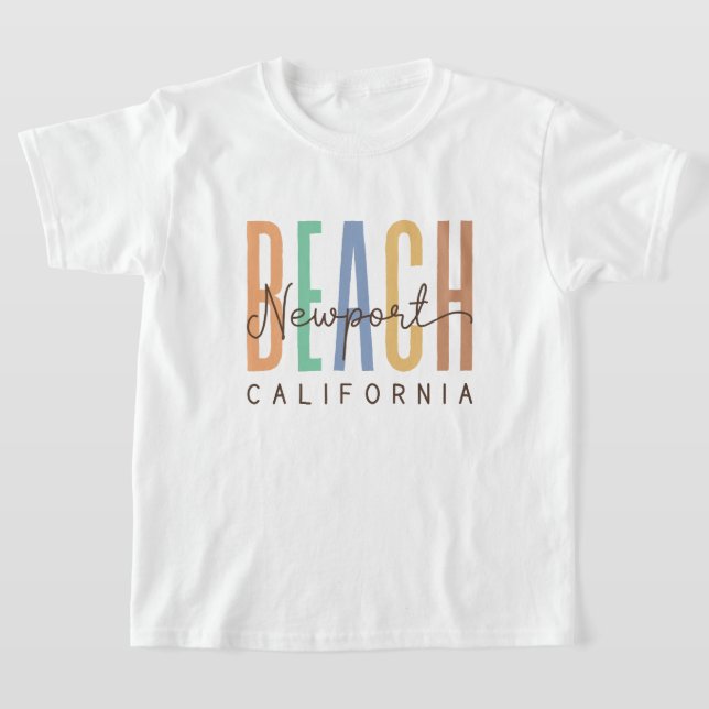 Newport Beach California (Sands) T Shirt (Laydown)
