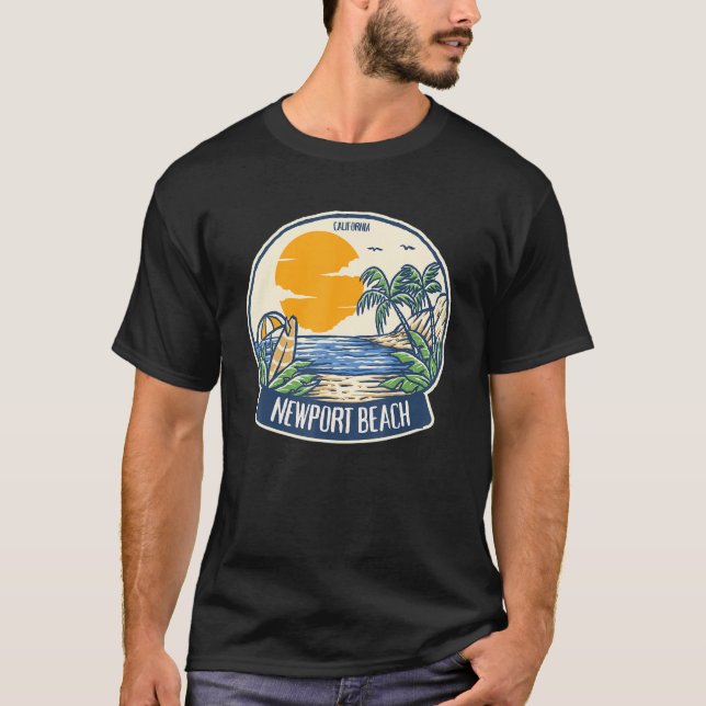 Newport Beach California T Shirt (Framsida)
