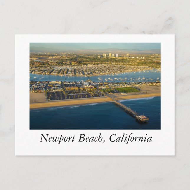 Newport Beach California Vykort (Framsida)