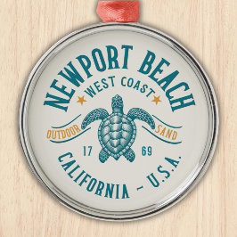 Newport Beach California West Coast Julgransprydnad Metall