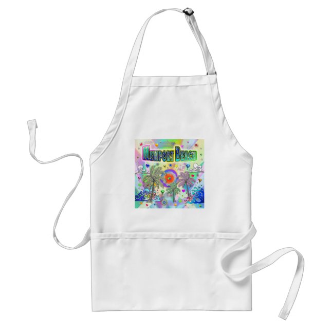 Newport Beach Deep Dream Apron Förkläde (Framsidan)