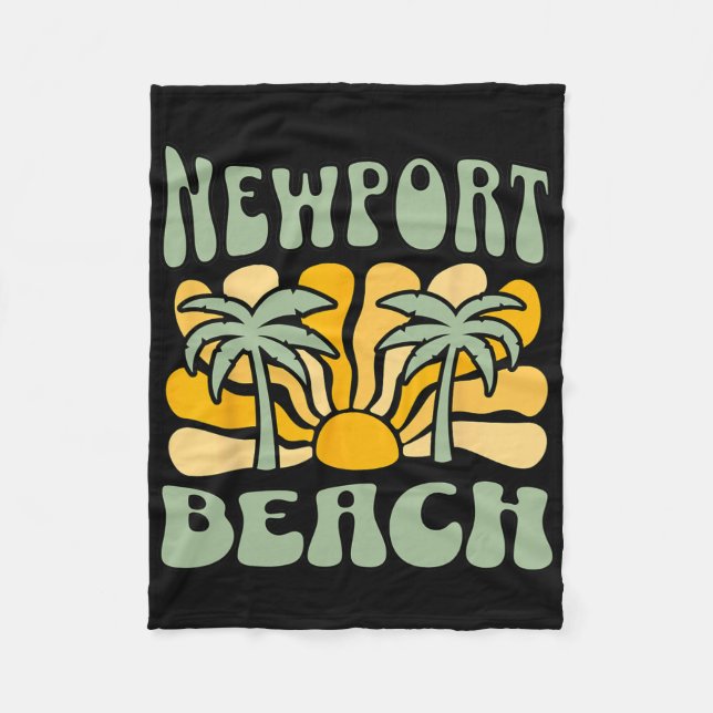 Newport Beach  Fleecefilt (Framsidan)