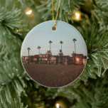 Newport Beach Julgransprydnad Keramik<br><div class="desc">Newport Beach,  shore,  Southern california,  handflatan,  dusk,  gryning,  kali,  fotografi,  utforska</div>