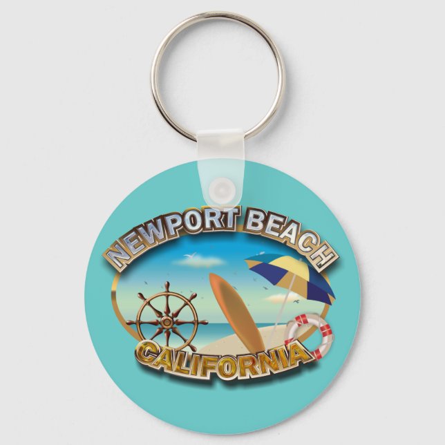 Newport Beach, Kalifornien Nyckelring (Framsida)