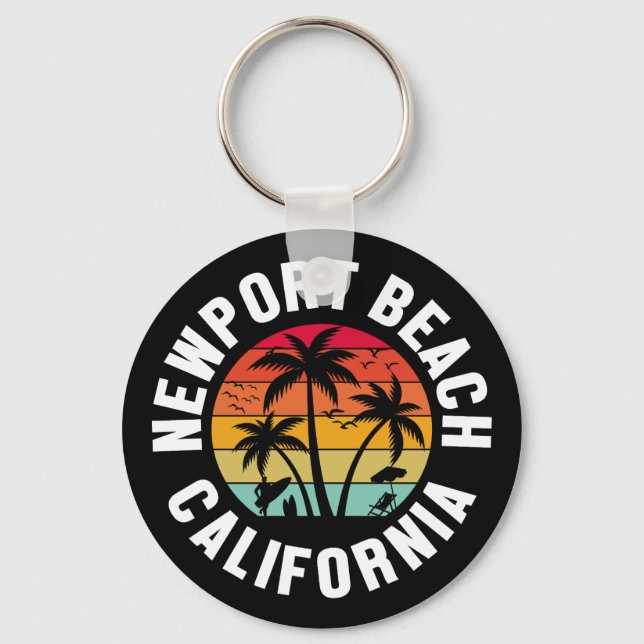Newport Beach,Kalifornien Nyckelring (Framsida)