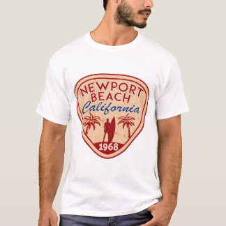NEWPORT BEACH Kalifornien Surfare Surfing Surfbräd T Shirt