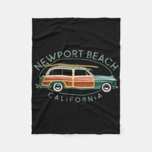 Newport Beach Kalifornien Vintage Surfing  Fleecefilt
