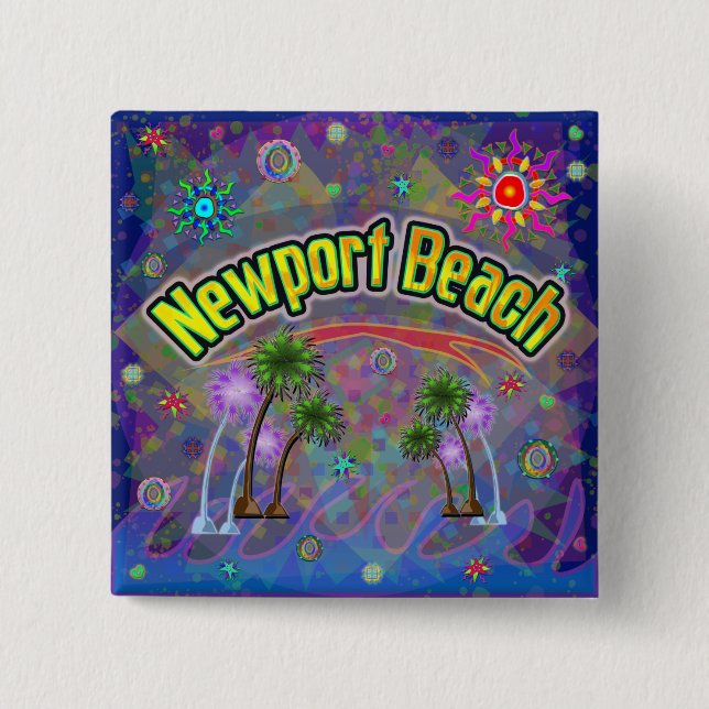 Newport Beach Noble Voyage Button Knapp (Framsida)
