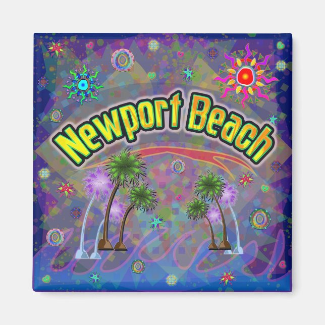Newport Beach Noble Voyage Magnet (Framsidan)