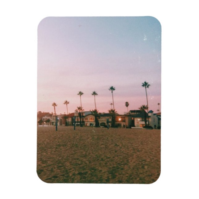 Newport Beach Pastel Sunset Magnet (Vertikal)