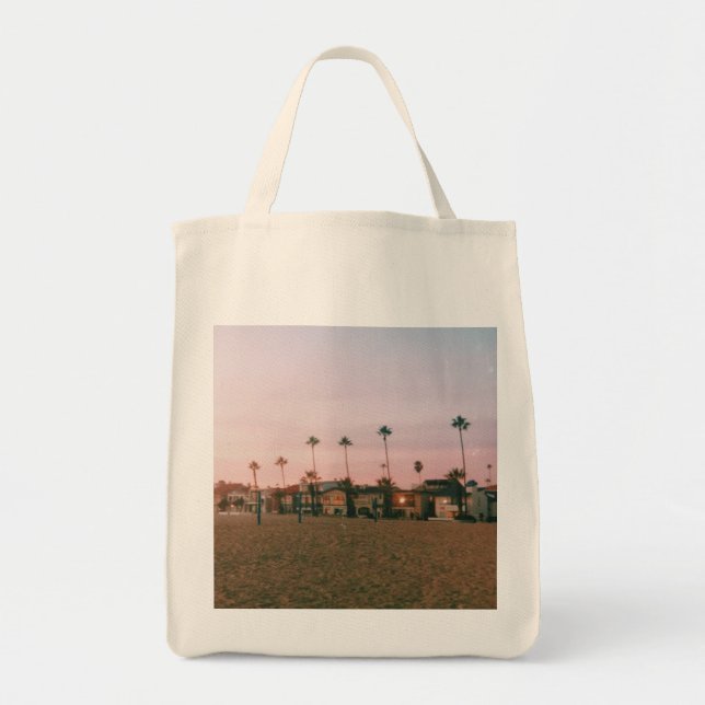 Newport Beach Pastel Sunset Tygkasse (Framsidan)