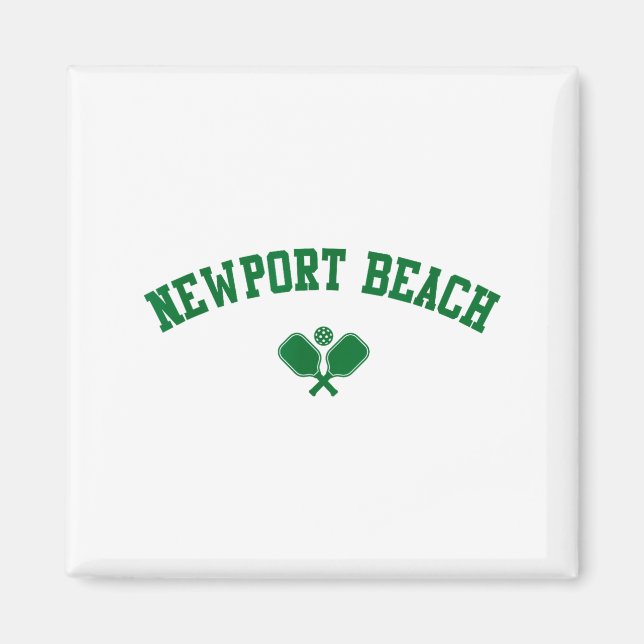 Newport beach pickleball grön  magnet (Framsidan)