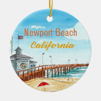 Newport Beach Pier-ornament Julgransprydnad Keramik