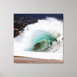 Newport Beach Pinwheel Wave (Canvas 40" x 40")  Canvastryck