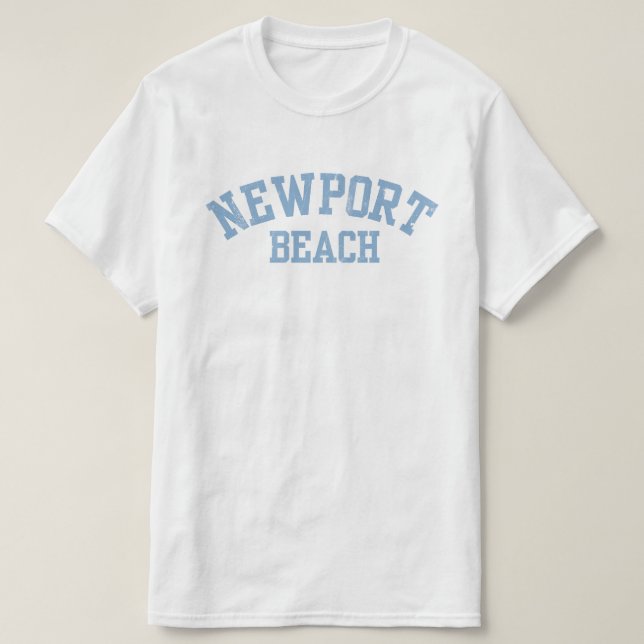 Newport Beach Retro T-shirt Unisex (Design framsida)