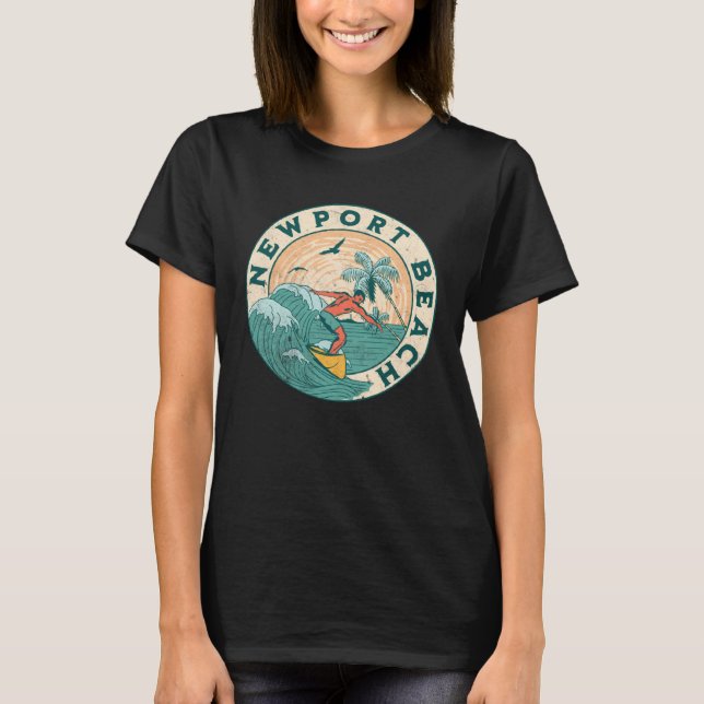 Newport Beach T Shirt (Framsida)