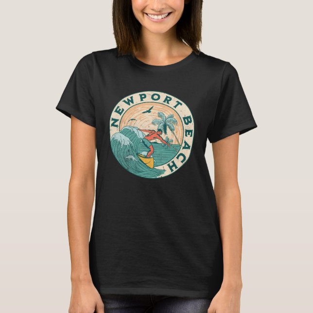 Newport Beach T Shirt (Framsida)
