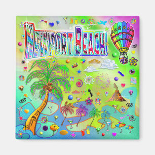 Newport Beach Tidlös Melodi Magnet