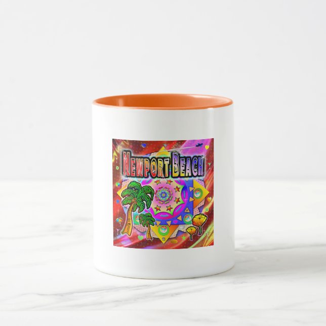 Newport Beach Tropical Friends Mugg (Center)