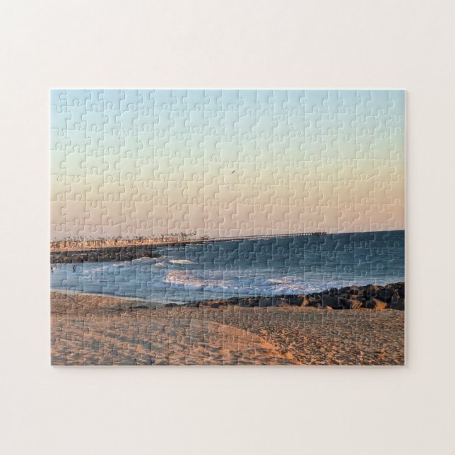 Newport Beach vid solnedgång, Kalifornien Pussel (Horisontell)