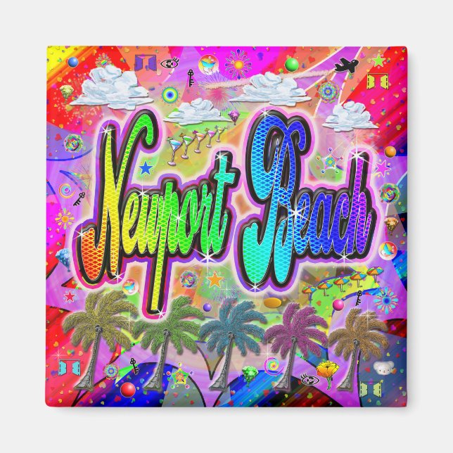 Newport Beach Vista Express Magnet (Framsidan)