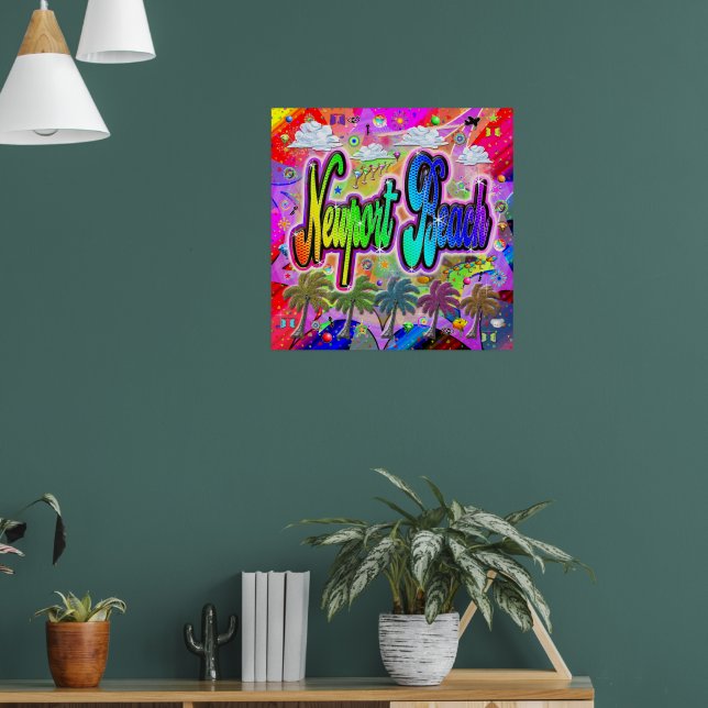 Newport Beach Vista Express Poster (Vardagsrum 1)