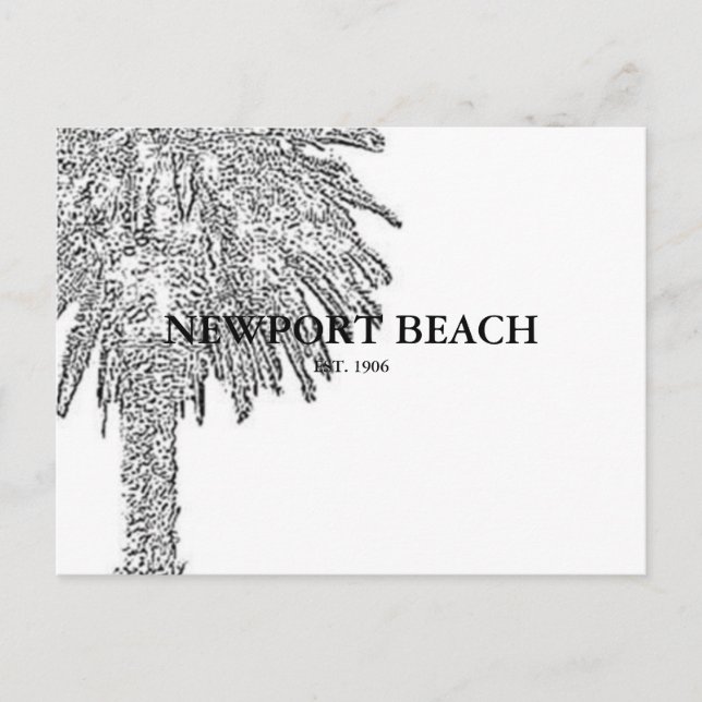 NEWPORT BEACH VYKORT (Framsida)