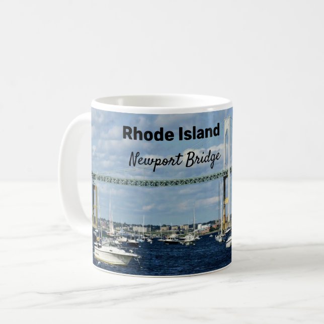 Newport bridge Rhode island Kaffemugg (Framsida vänster)