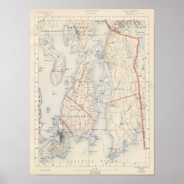 Newport County, Rhode island Poster (Framsidan)