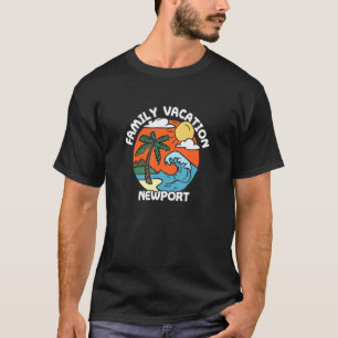 Newport för familjen Vacation Beach Rhode island B T Shirt