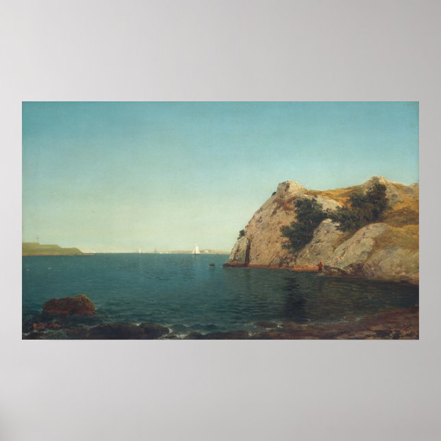 Newport Harbour - John Kensett Fine Art Poster (Framsidan)
