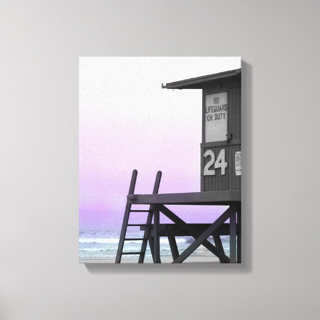 Newport Lifeguard Tated Photo Canvas (Framsida)