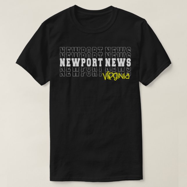 Newport News City Virginia Newport News VA T Shirt (Design framsida)